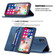 iPhone X / XS Magnetic RFID Blocking Anti-Theft Leather Case with Holder & Card Slots & Wallet - Blue