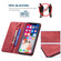 iPhone X / XS Magnetic RFID Blocking Anti-Theft Leather Case with Holder & Card Slots & Wallet - Red