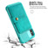 iPhone X / XS Magnetic Wallet Card Bag Leather Case - Cyan