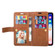 iPhone X / XS Multifunctional Zipper Horizontal Flip Leather Case with Holder & Wallet & 9 Card Slots & Lanyard - Brown