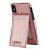 iPhone X / XS N.BEKUS Vertical Flip Card Slot RFID Phone Case - Rose Gold