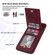 iPhone X / XS N.BEKUS Vertical Flip Card Slot RFID Phone Case - Wine Red