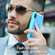 iPhone X / XS PC + Rubber 3-layers Shockproof Protective Case with Rotating Holder - Mint Green + Blue