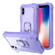 iPhone X / XS PC + Rubber 3-layers Shockproof Protective Case with Rotating Holder - Purple