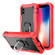 iPhone X / XS PC + Rubber 3-layers Shockproof Protective Case with Rotating Holder - Red + Black