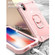 iPhone X / XS PC + Rubber 3-layers Shockproof Protective Case with Rotating Holder - Rose Gold
