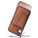 iPhone X / XS PU + TPU + PC Shockproof Back Cover Case with Card Slot & Holder - Brown