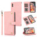 iPhone X / XS PU + TPU Horizontal Flip Leather Case with Holder & Card Slot & Wallet & Lanyard - Pink