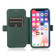 iPhone X / XS Push Window Double Buckle PU + Silicone Horizontal Flip Leather Case with Holder & Card Slot - Green