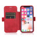 iPhone X / XS Push Window Double Buckle PU + Silicone Horizontal Flip Leather Case with Holder & Card Slot - Red