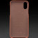 iPhone X / XS QIALINO Shockproof Cowhide Leather Protective Case - Coffee
