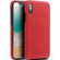 iPhone X / XS QIALINO Shockproof Cowhide Leather Protective Case - Red
