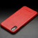 iPhone X / XS QIALINO Shockproof Cowhide Leather Protective Case - Red