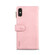 iPhone X / XS Retro Frosted Horizontal Flip Leather Case with Holder & Card Slot & Wallet & Zipper Pocket & Lanyard - Rose Gold