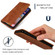 iPhone X / XS Retro Skin Feel Business Magnetic Horizontal Flip Leather Case - Brown