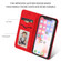 iPhone X / XS Retro Skin Feel Business Magnetic Horizontal Flip Leather Case - Red