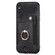 iPhone X / XS Retro Skin-feel Ring Multi-card Wallet Phone Case - Black