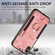 iPhone X / XS Retro Skin-feel Ring Multi-card Wallet Phone Case - Pink