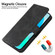 iPhone X / XS RFID Geometric Line Flip Leather Phone Case - Black