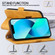 iPhone X / XS RFID Geometric Line Flip Leather Phone Case - Yellow