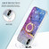 iPhone X / XS Ring Holder 2.0mm Airbag TPU Phone Case - Blue Purple Marble