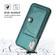 iPhone X / XS Shockproof Leather Phone Case with Card Holder - Green