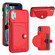 iPhone X / XS Shockproof Leather Phone Case with Card Holder - Red
