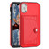 iPhone X / XS Shockproof Leather Phone Case with Card Holder - Red