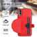 iPhone X / XS Shockproof Leather Phone Case with Card Holder - Red