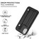 iPhone X / XS Shockproof Leather Phone Case with Wrist Strap - Black