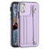 iPhone X / XS Shockproof Leather Phone Case with Wrist Strap - Purple