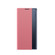 iPhone X / XS Side Window Display Magnetic Suction Plain Grain Flip PU Leather + PC Case with Holder - Pink