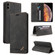 iPhone X / XS Skin Feel Anti-theft Brush Horizontal Flip Leather Case with Holder & Card Slots & Wallet - Black