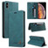 iPhone X / XS Skin Feel Anti-theft Brush Horizontal Flip Leather Case with Holder & Card Slots & Wallet - Blue