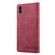 iPhone X / XS Skin Feel Anti-theft Brush Horizontal Flip Leather Case with Holder & Card Slots & Wallet - Wine Red