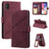 iPhone X / XS Skin Feel Business Horizontal Flip PU Leather Case with Holder & Multi-Card Slots & Wallet & Lanyard & Photo Frame - Red
