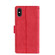 iPhone X / XS Skin Feel Crocodile Texture Magnetic Clasp Horizontal Flip PU Leather Case with Holder & Card Slots & Wallet - Red