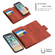 iPhone X / XS Skin Feel Detachable Magnetic Zipper Horizontal Flip PU Leather Case with Multi-Card Slots & Holder & Wallet & Photo Frame & Lanyard - Brown