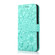 iPhone X / XS Skin Feel Embossed Sunflower Horizontal Flip Leather Case with Holder & Card Slots & Wallet & Lanyard - Green