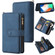 iPhone X / XS Skin Feel PU + TPU Horizontal Flip Leather Case with Holder & 15 Cards Slot & Wallet & Zipper Pocket & Lanyard - Blue