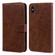 iPhone X / XS Skin Feeling Oil Leather Texture PU + TPU Phone Case - Brown
