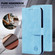 iPhone X / XS Skin Feeling Oil Leather Texture PU + TPU Phone Case - Light Blue