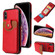 iPhone X / XS Soft Skin Leather Wallet Bag Phone Case - Red