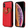 iPhone X / XS Soft Skin Leather Wallet Bag Phone Case - Red