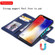 iPhone X / XS Solid Color Horizontal Flip Protective Case with Holder & Card Slots & Wallet & Photo Frame & Lanyard - Blue