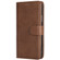 iPhone X / XS Solid Color Horizontal Flip Protective Case with Holder & Card Slots & Wallet & Photo Frame & Lanyard - Brown