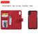 iPhone X / XS Solid Color Horizontal Flip Protective Case with Holder & Card Slots & Wallet & Photo Frame & Lanyard - Red