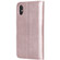 iPhone X / XS Solid Color Horizontal Flip Protective Case with Holder & Card Slots & Wallet & Photo Frame & Lanyard - Rose Gold