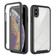iPhone X / XS Starry Sky Solid Color Series Shockproof PC + TPU Case with PET Film - Black