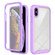 iPhone X / XS Starry Sky Solid Color Series Shockproof PC + TPU Case with PET Film - Light Purple